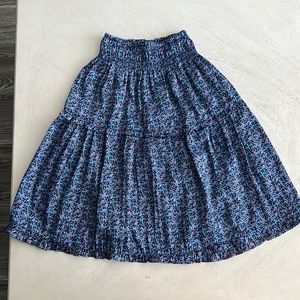 Blue long midi skirt for kids!! Size 6!!